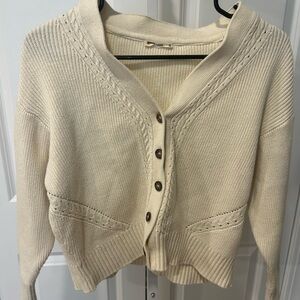 Marine Layer Cream Women's Cardigan